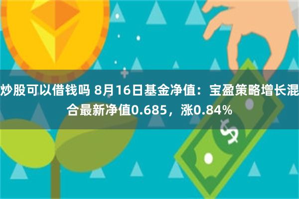 炒股可以借钱吗 8月16日基金净值：宝盈策略增长混合最新净值0.685，涨0.84%